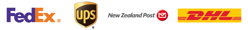 FedEx, UPS, New Zealand Post and DHL